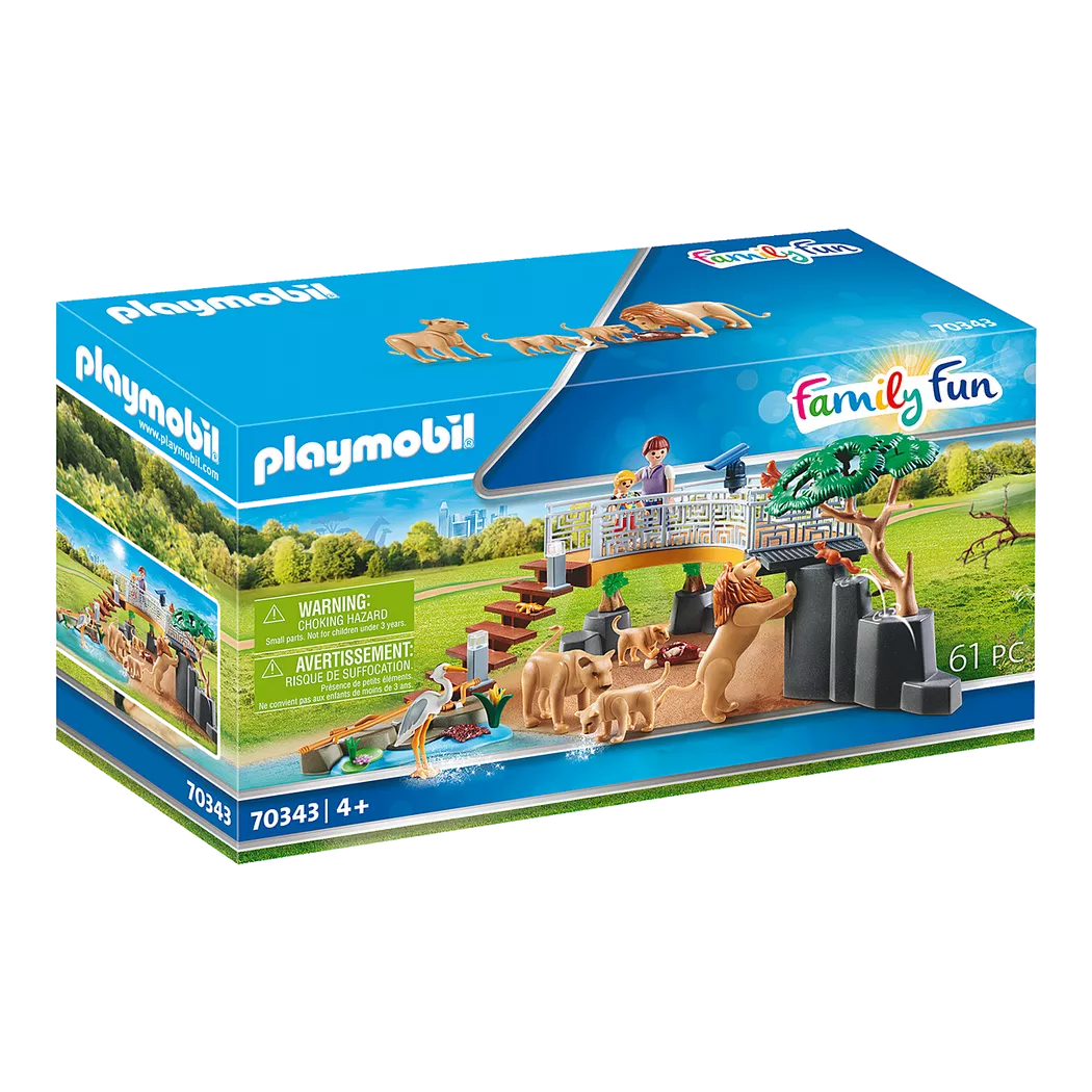 Playmobil - 70343 Löwen im Freigehege, Multicolor