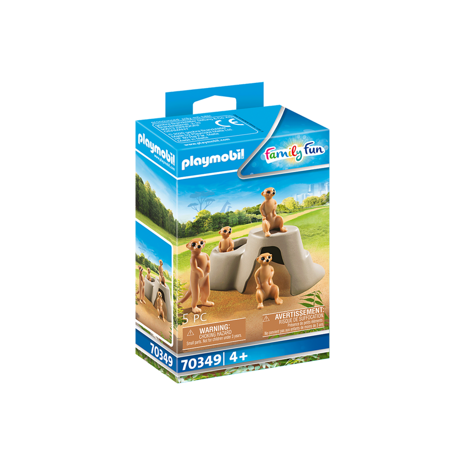 70349 Suricates et rocher