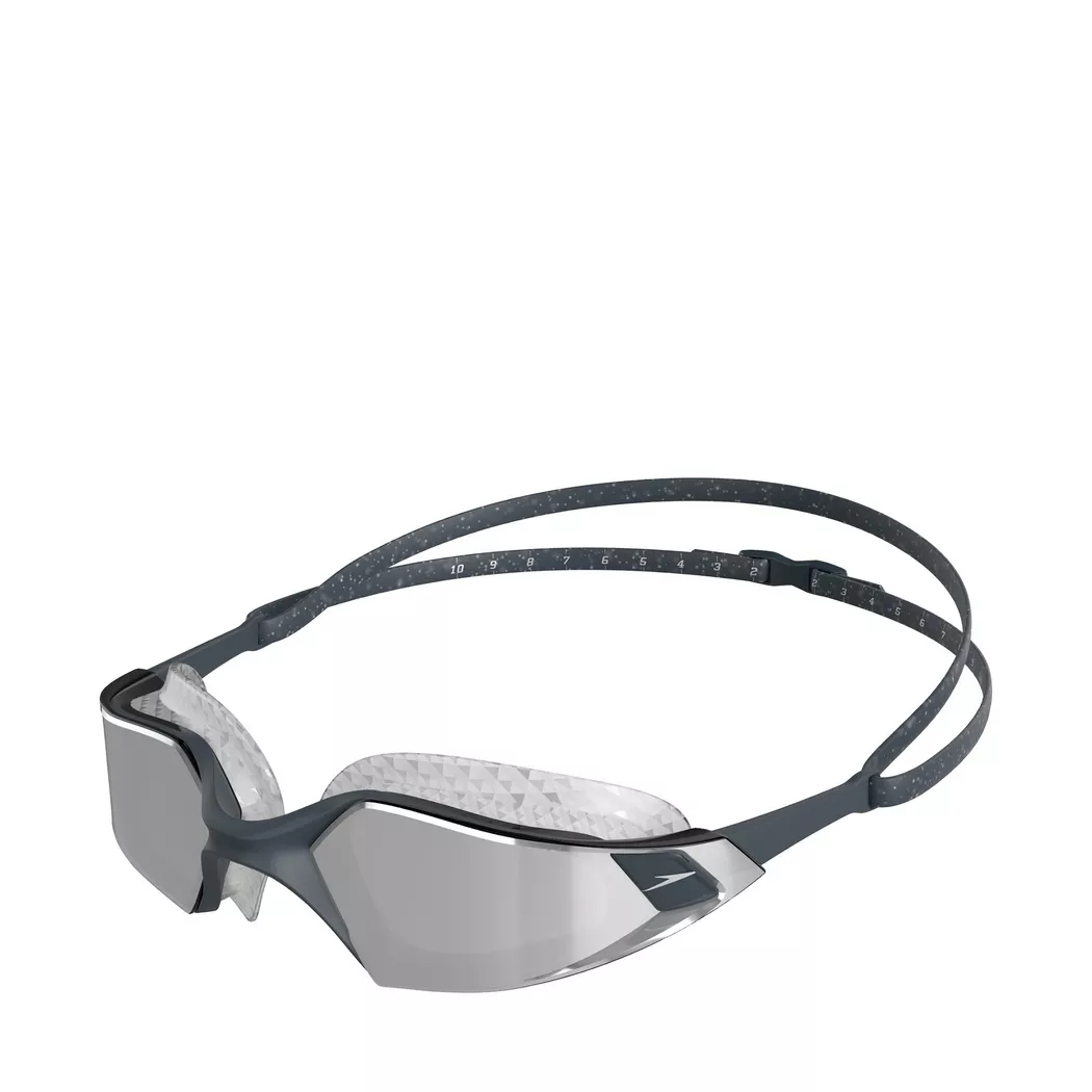 Speedo - Schwimmbrille, Aquapulse Pro Mirror, One Size, Grau