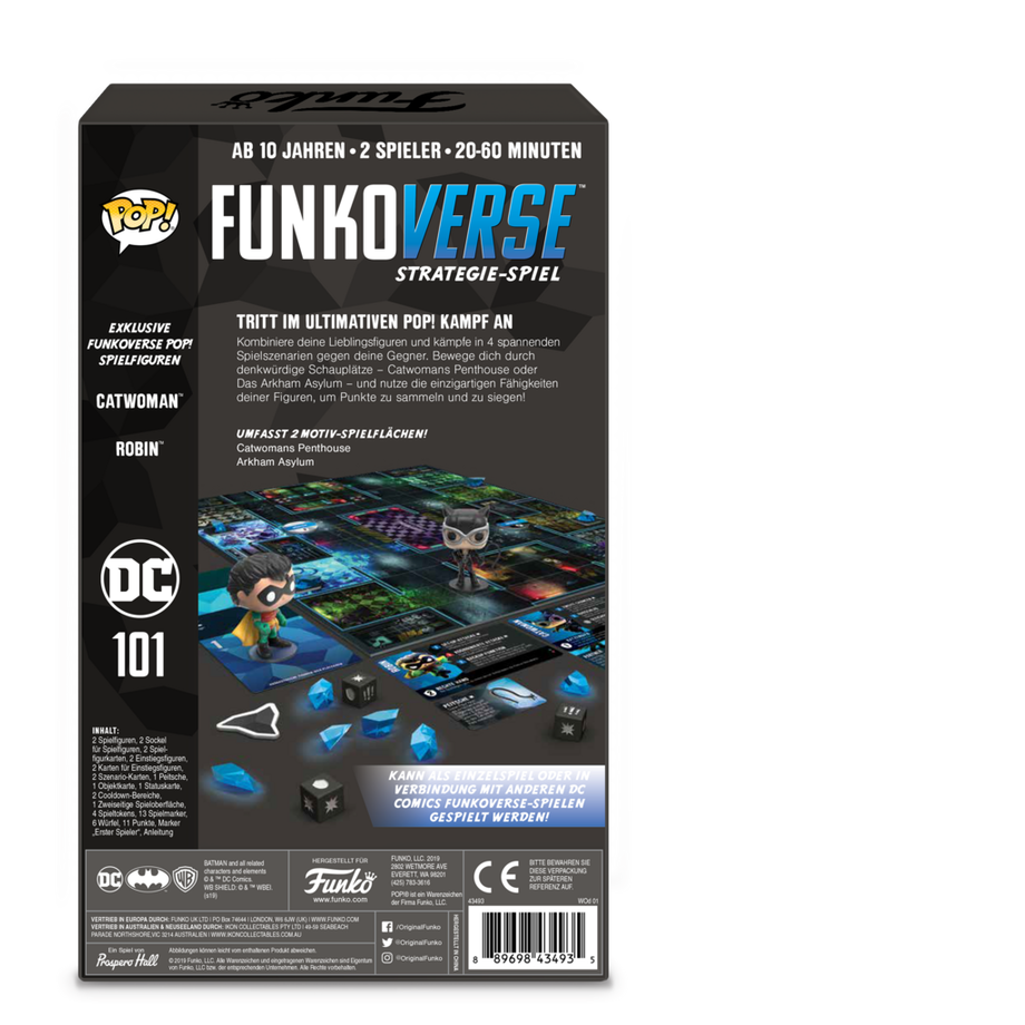 Funko  Funkoverse DC pack d'extension pou jeu de société (Allemand) 