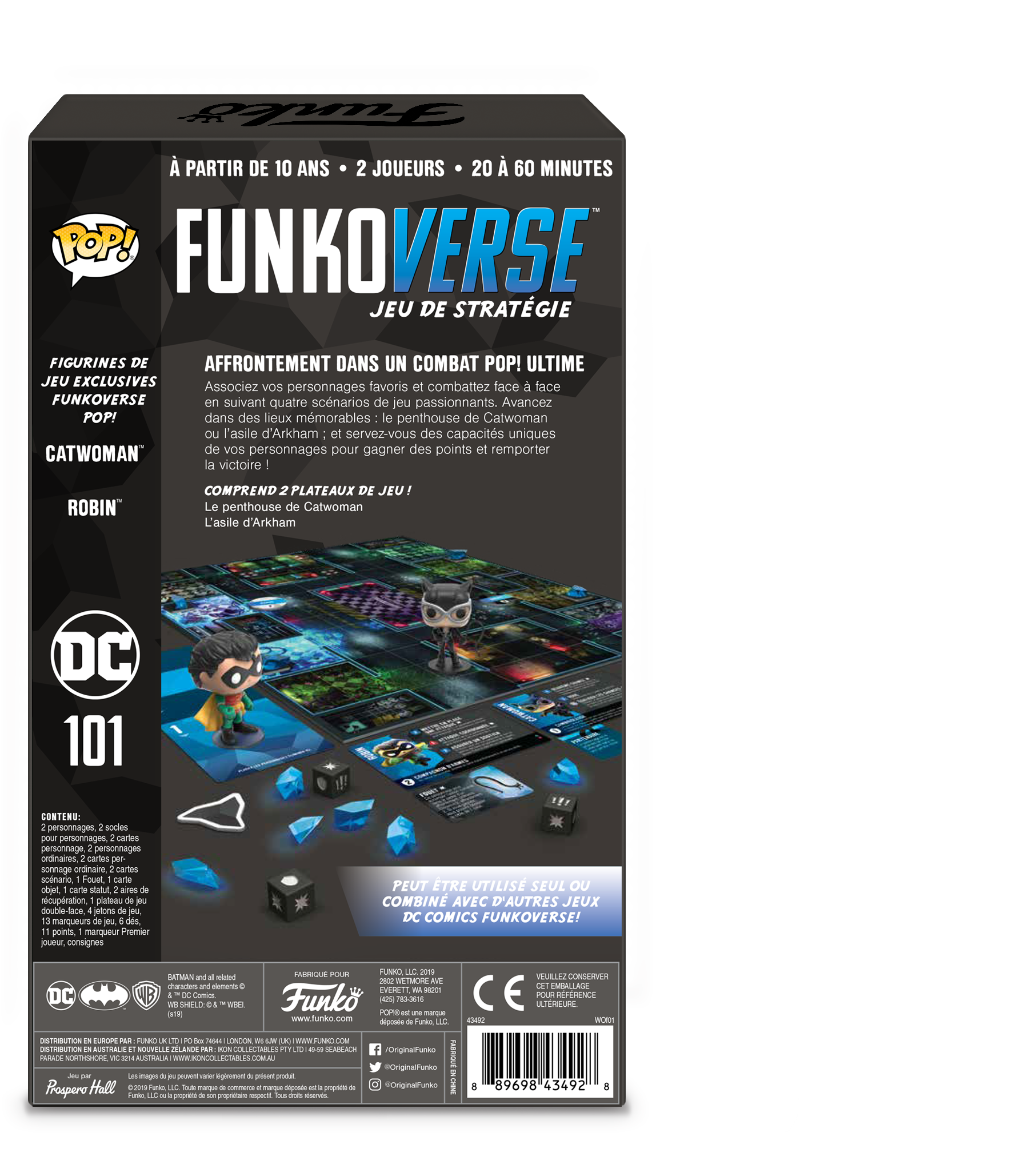 Funko  Funkoverse DC pack d'extension pour jeu de plateau (Français) 