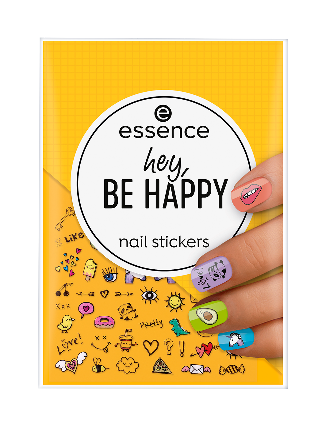 Image of essence Hey Be Happy Nail Stickers