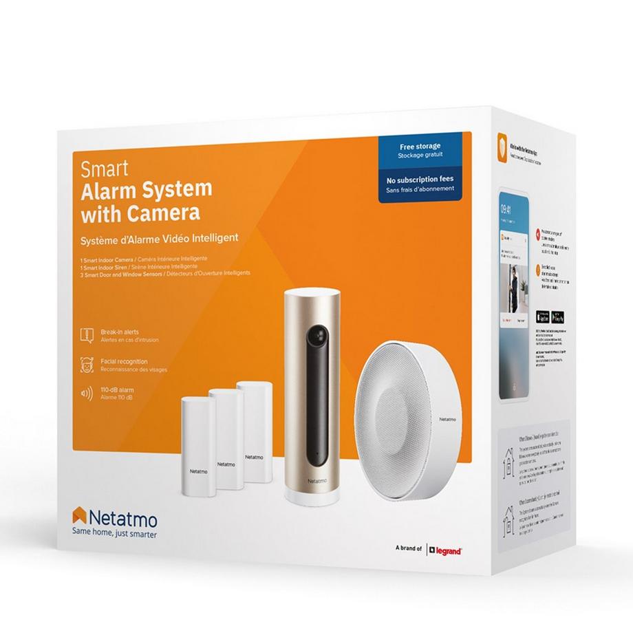 NETATMO Smart Security Bundle Smarte Alarmanlage mit Kamera 