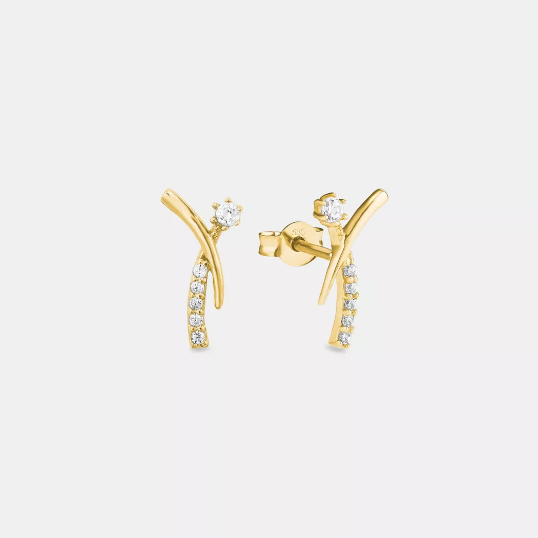 Amor - Ohrstecker, Gelbgold
