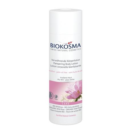 BIOKOSMA Verwöhnende Körperlotion Bio-Wildrose&Holunderblüten Biokosma Verwöhn.Körperlotion 