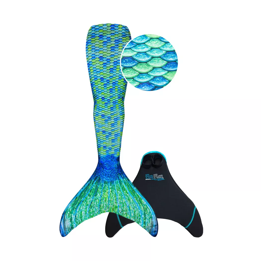 Fin Fun - Meerjungfrau Mermaidens Originals Aussie Green Kids, 146-152, Grün