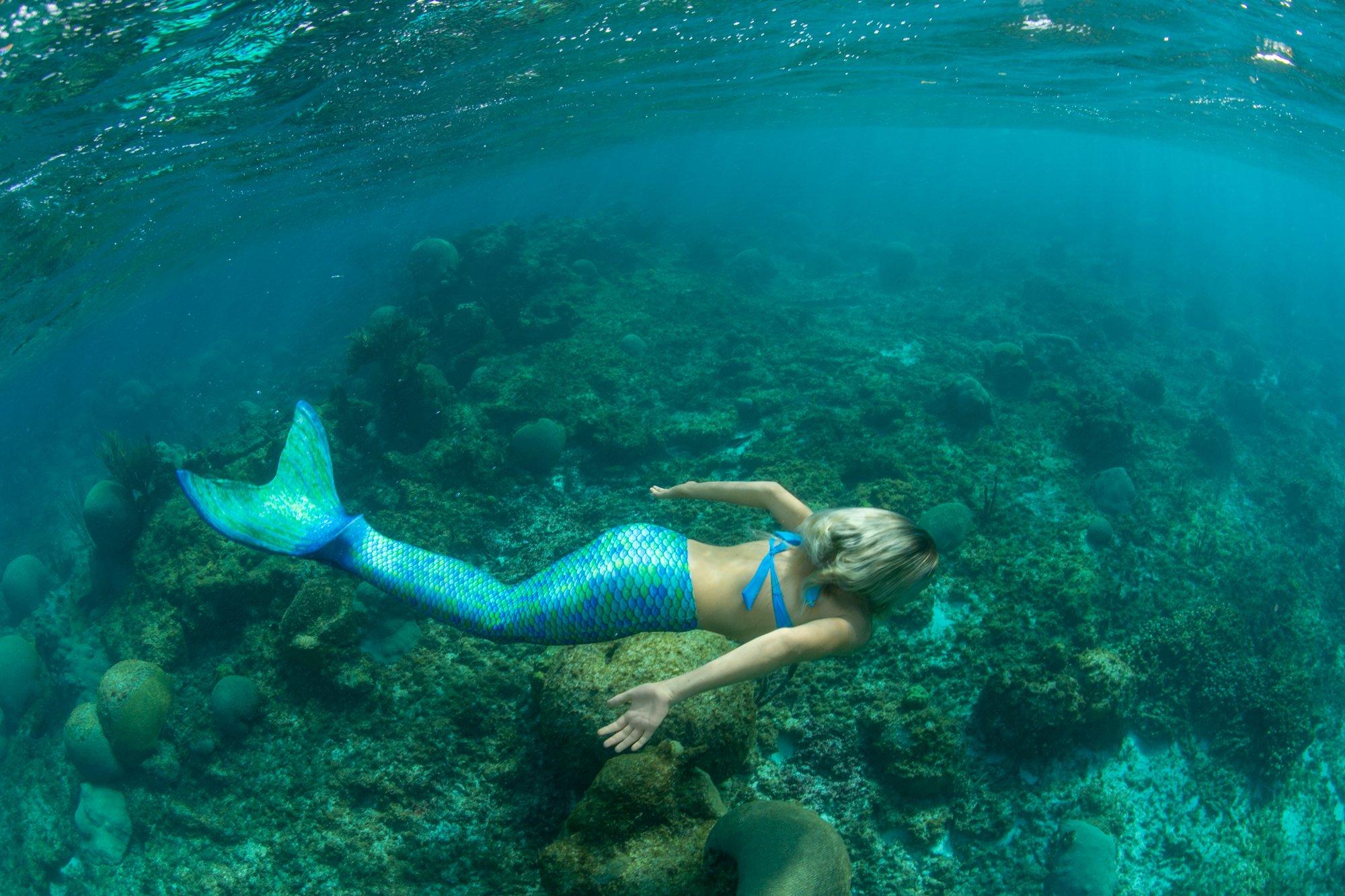 Fin Fun  Meerjungfrau Mermaidens Originals Aussie Green Kids 