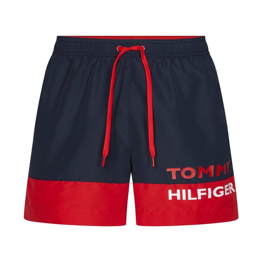 TOMMY HILFIGER Short Drawstring-Print Badeshorts 