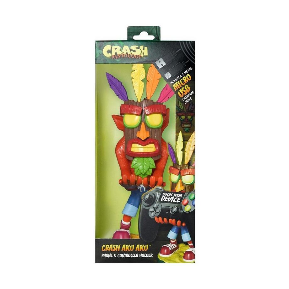 EXQUISITE GAMING Crash Bandicoot: Crash Aku Aku - Cable Guy, 20cm Figuren 