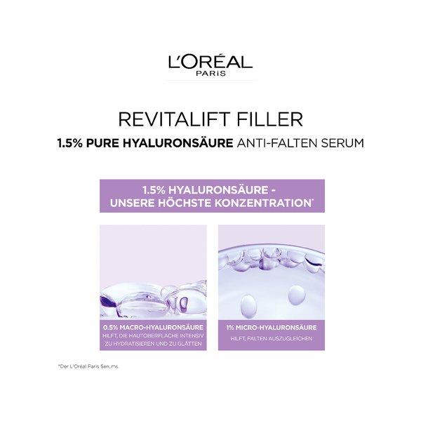 L'Oréal Paris Filler Antifalt Revitalift Filler Anti-Falten Serum 