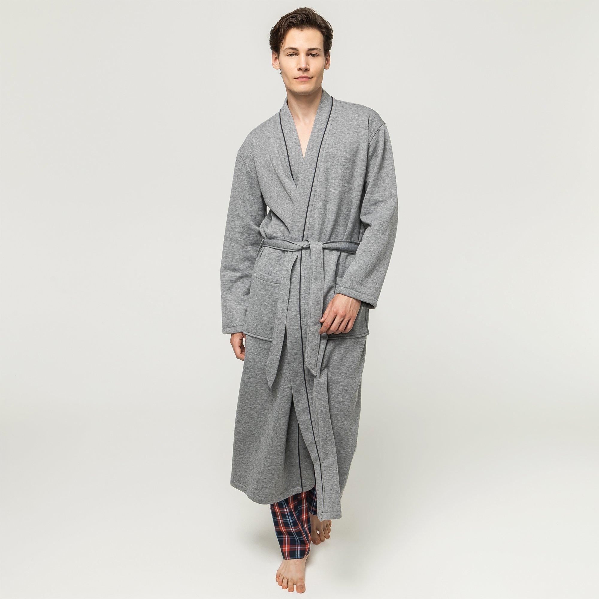 Image of Morgenmantel Herren Grau S