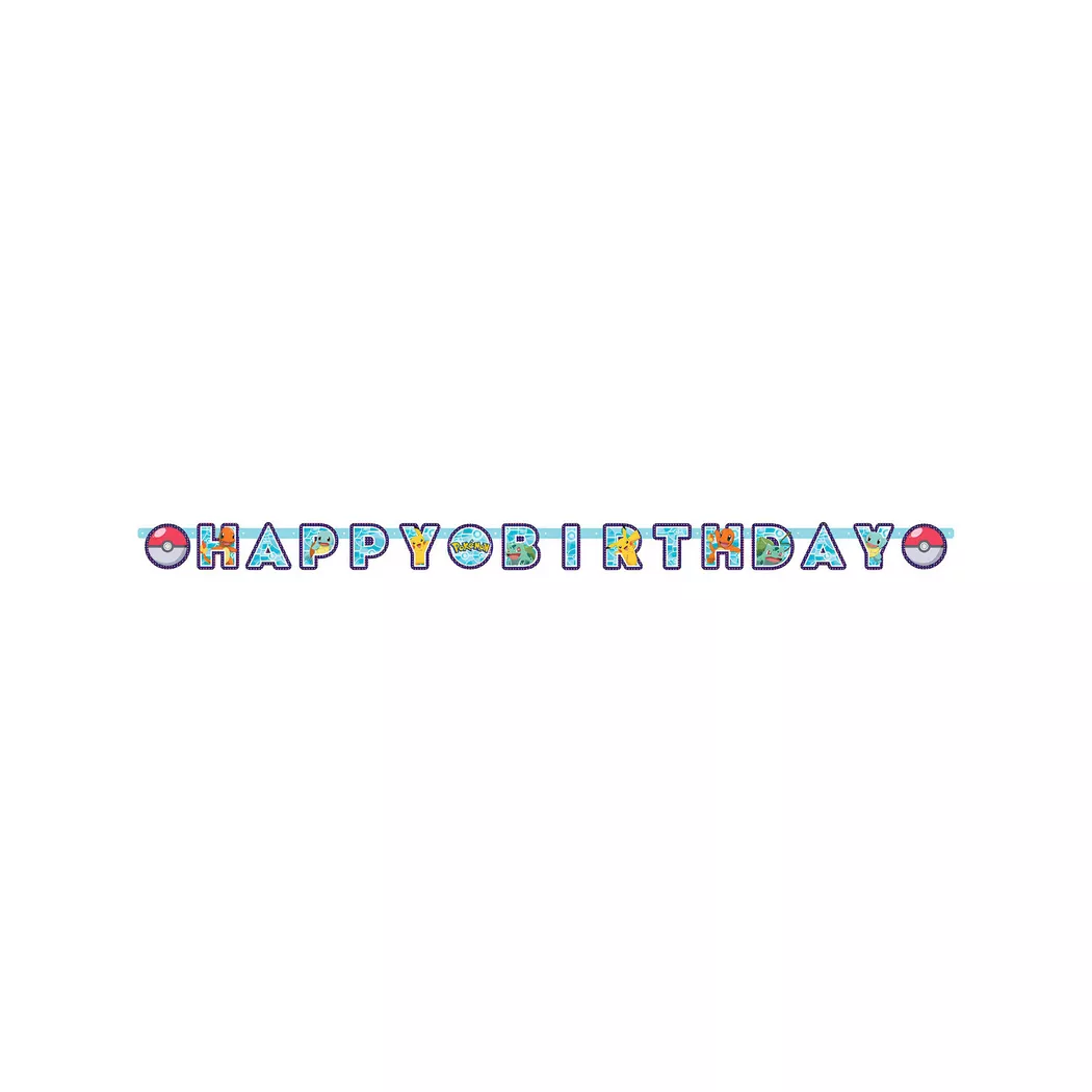 Amscan - Pokémon Girlande, Multicolor