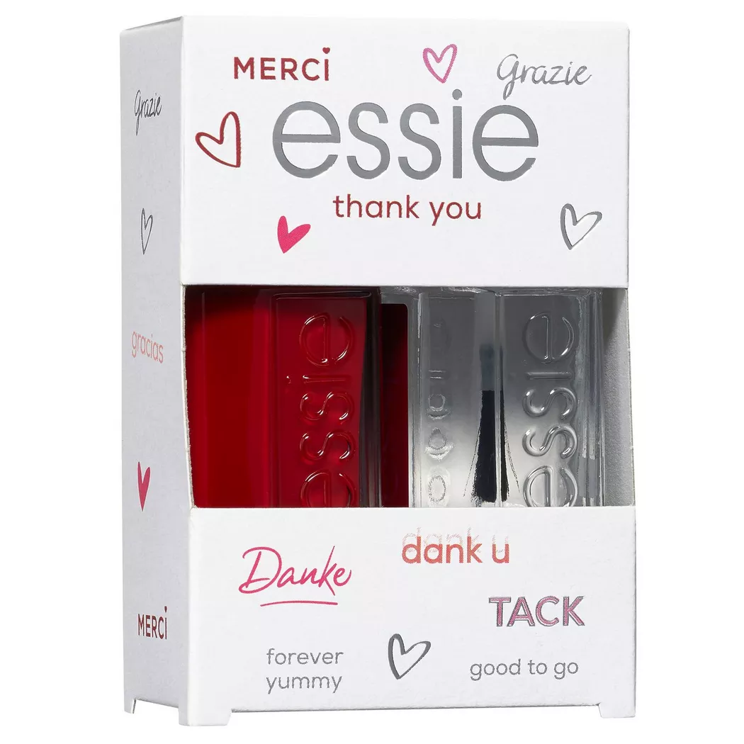 Essie - Gift Set Thank You, Set,  forever yummy & top coat good to go
