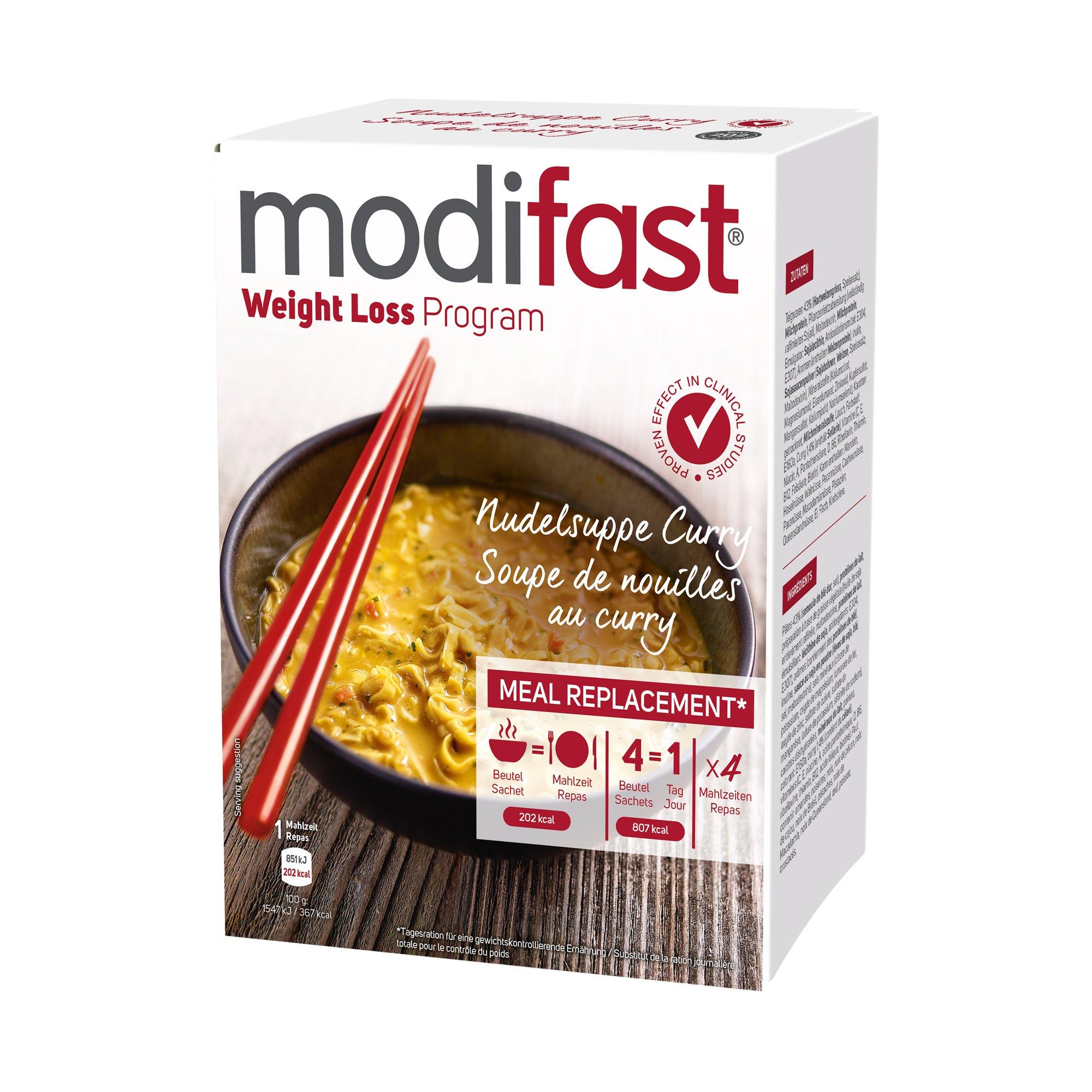 Image of modifast Nuedelsuppe Curry Nudelsuppe Curry - 4X55G