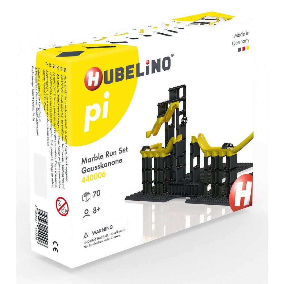 HUBELiNO  Kugelbahn Set Gausskanone, 70 Teile 