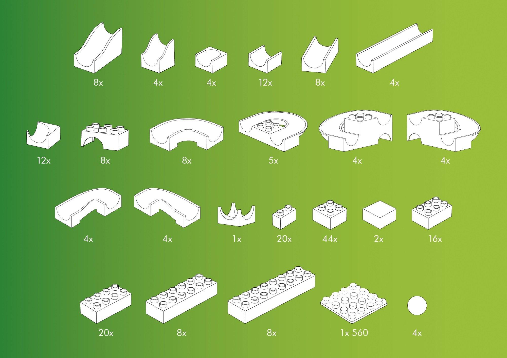 HUBELiNO  Maxi Baukasten, 213 Teile 