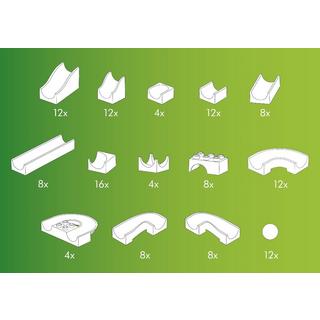 HUBELiNO  Circuito a Biglie, 128 pezzi 