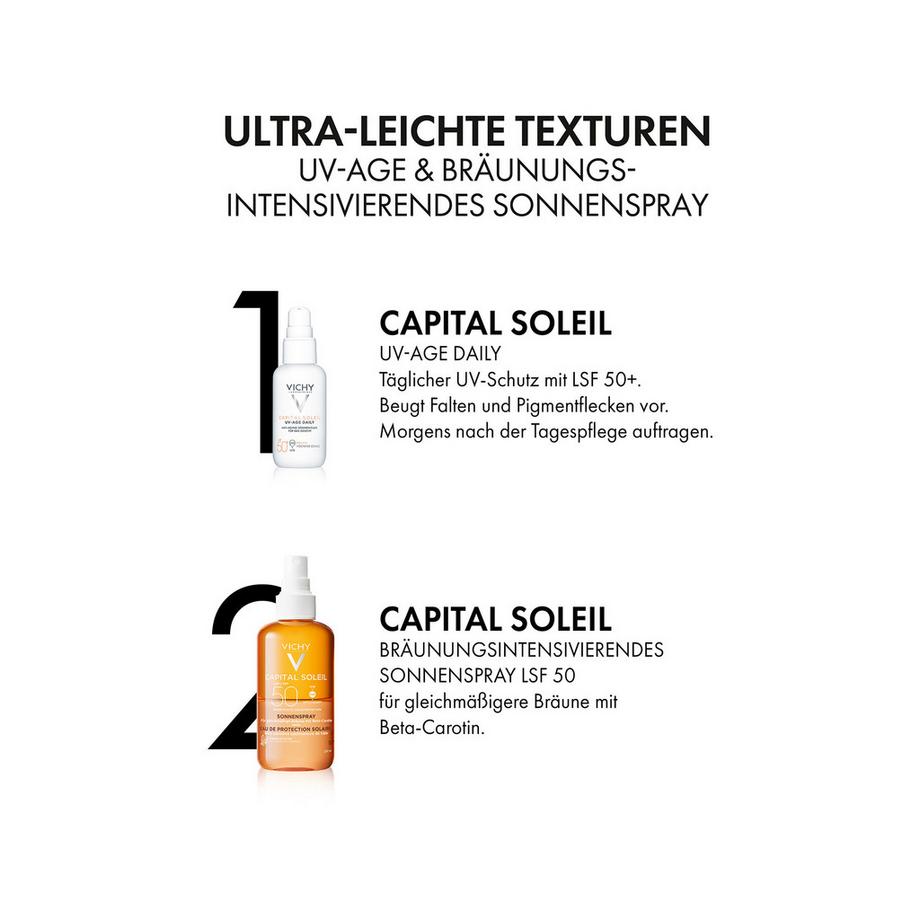 VICHY CS Eau Prot. bronz. SPF50 Spry Capital Soleil Frisches Sonnenspray Bräunungsintensivierend 
