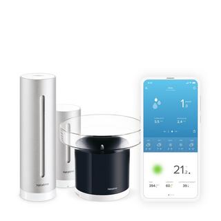 NETATMO Set + sensore pioggia Stazione meteorologica intelligente + pluviometro 