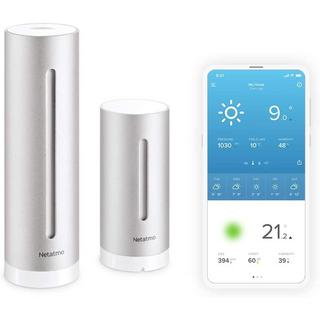 NETATMO Set + sensore pioggia Stazione meteorologica intelligente + pluviometro 