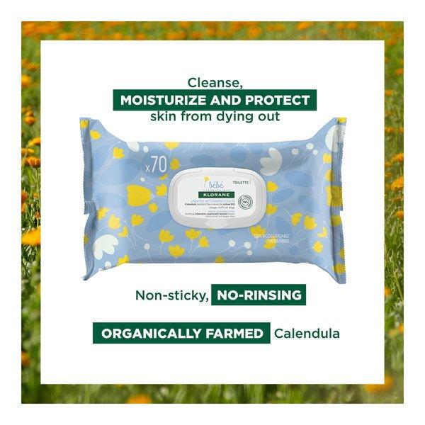 KLORANE  Feuchttücher mit beruhigender Calendula  