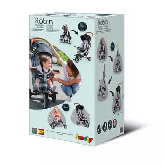 Smoby  Tricycle pliable, Robin Gris