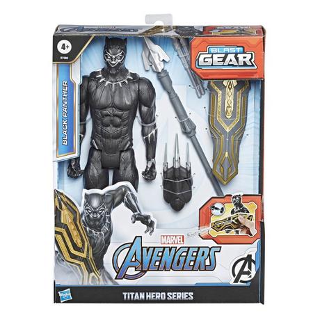 Hasbro  Marvel Avengers Titan Hero Series Blast Gear Deluxe Black Panther Figure 