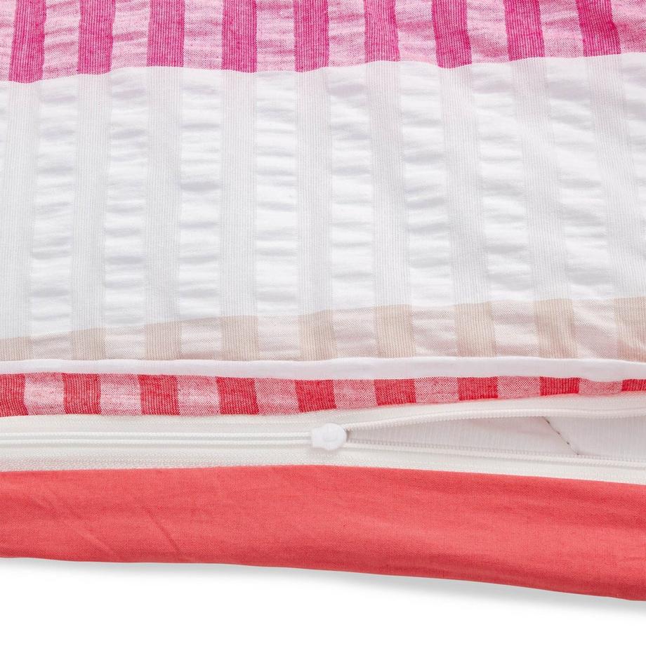 Manor Scalea Gestreifter Seersucker Duvetbezug  