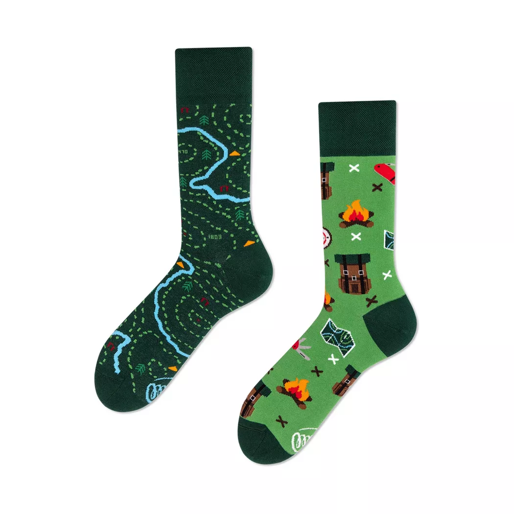 Many Mornings - Wadenlange Socken, für Herren, Multicolor, Größe 43-46