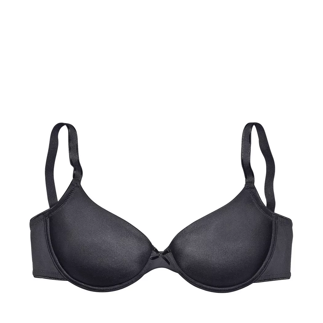 Lascana - BH,bügellos,Watte, für Damen, Schwarz matt, Größe 70D