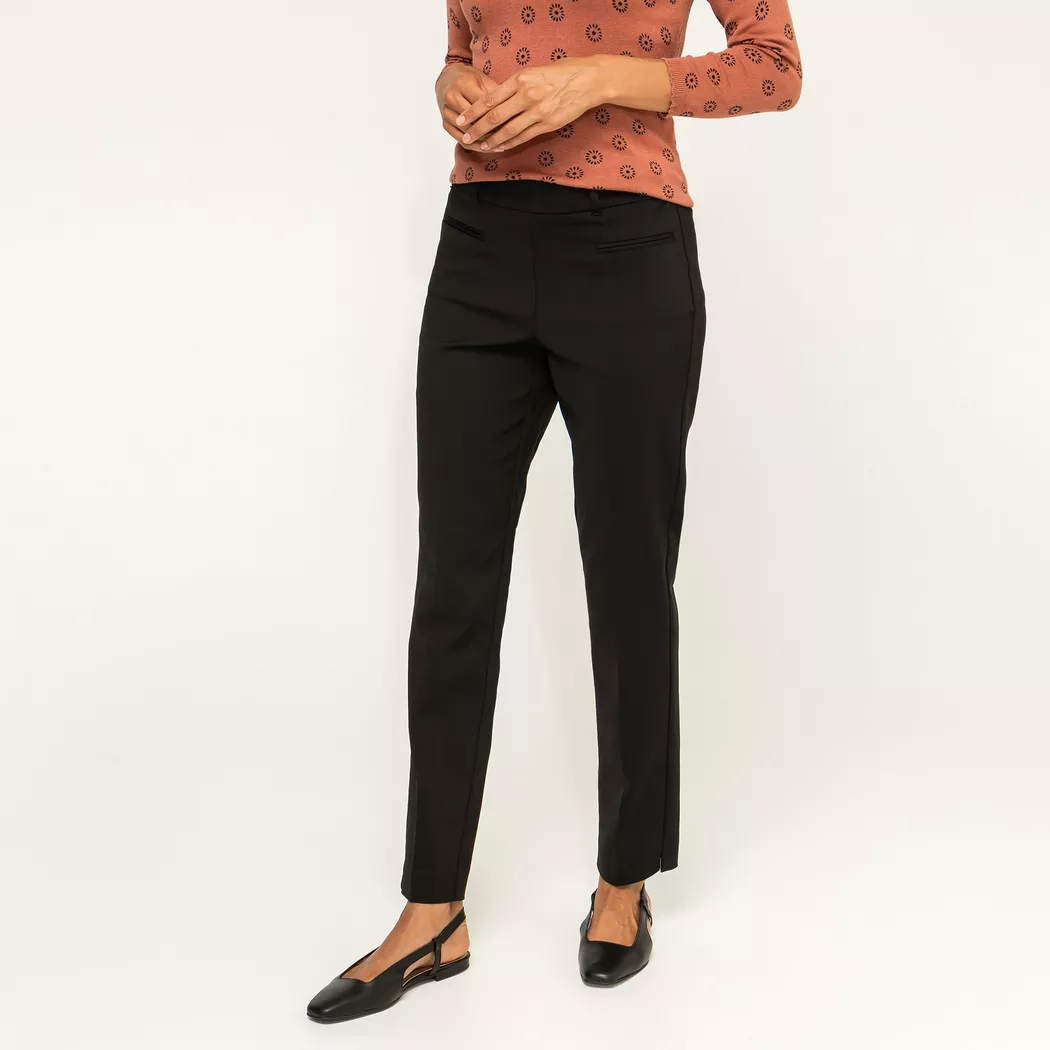 Manor Woman - Lange Hose, Slim Fit, für Damen, Black, Größe 42