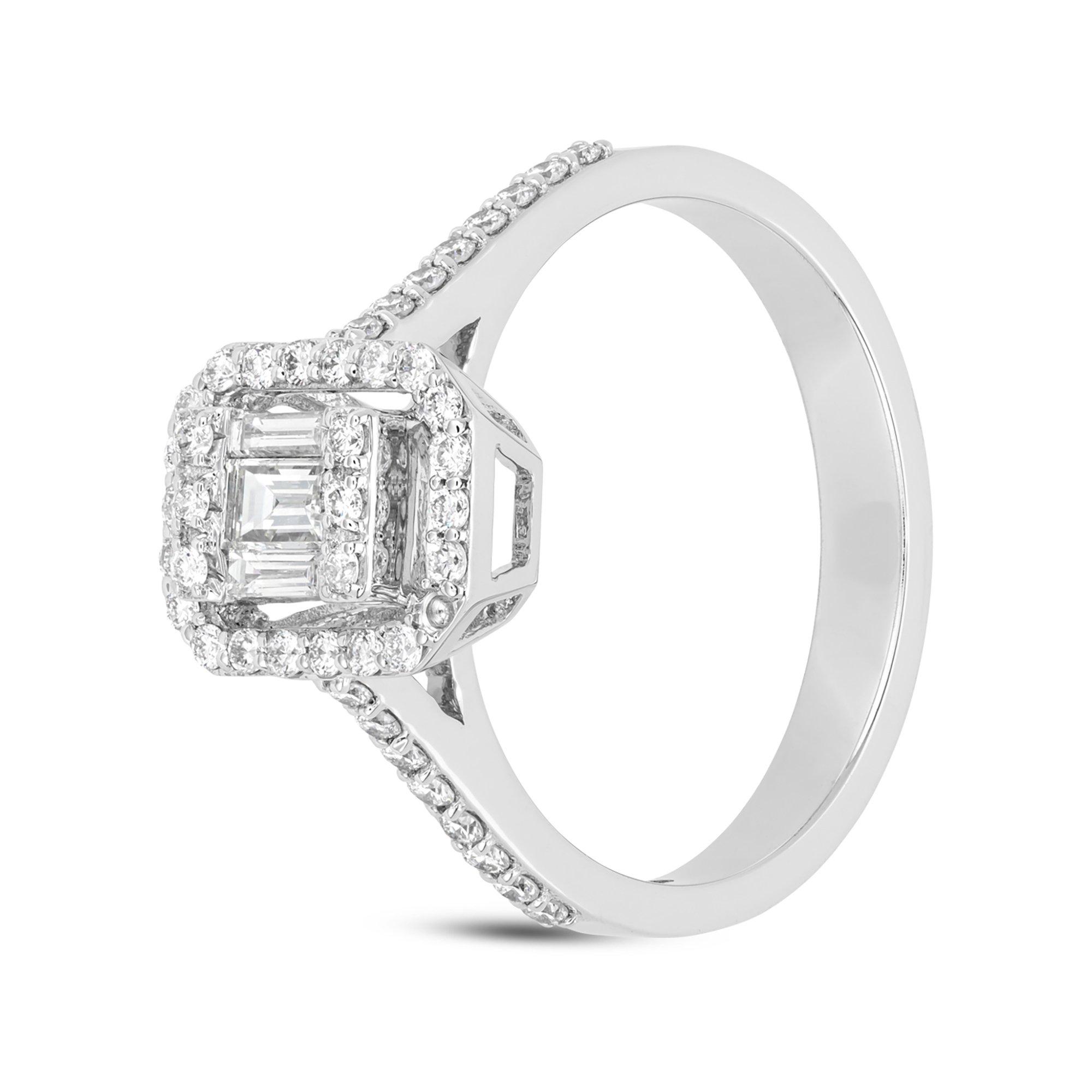 Image of ZEN DIAMOND Ring Damen Weissgold 52