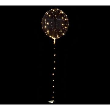 Folienballon Crystal LED weiss