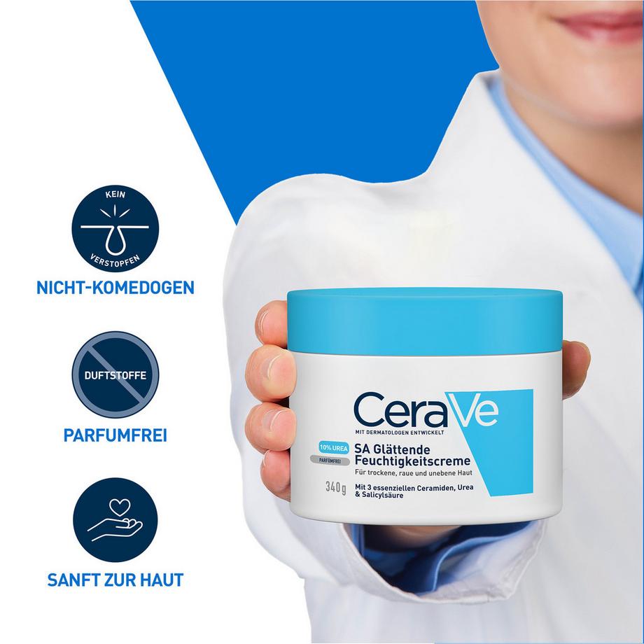 CeraVe  Glättende Feuchtigkeitscreme SA Urea Crema idratante levigante 