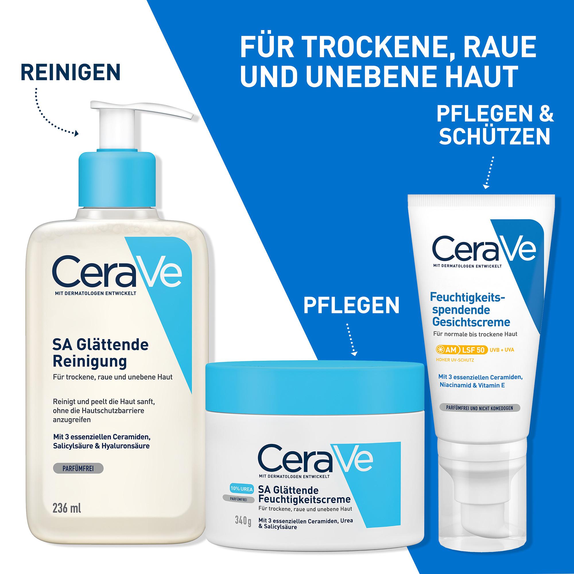 CeraVe  Glättende Feuchtigkeitscreme SA Urea Glättende Feuchtigkeitscreme 