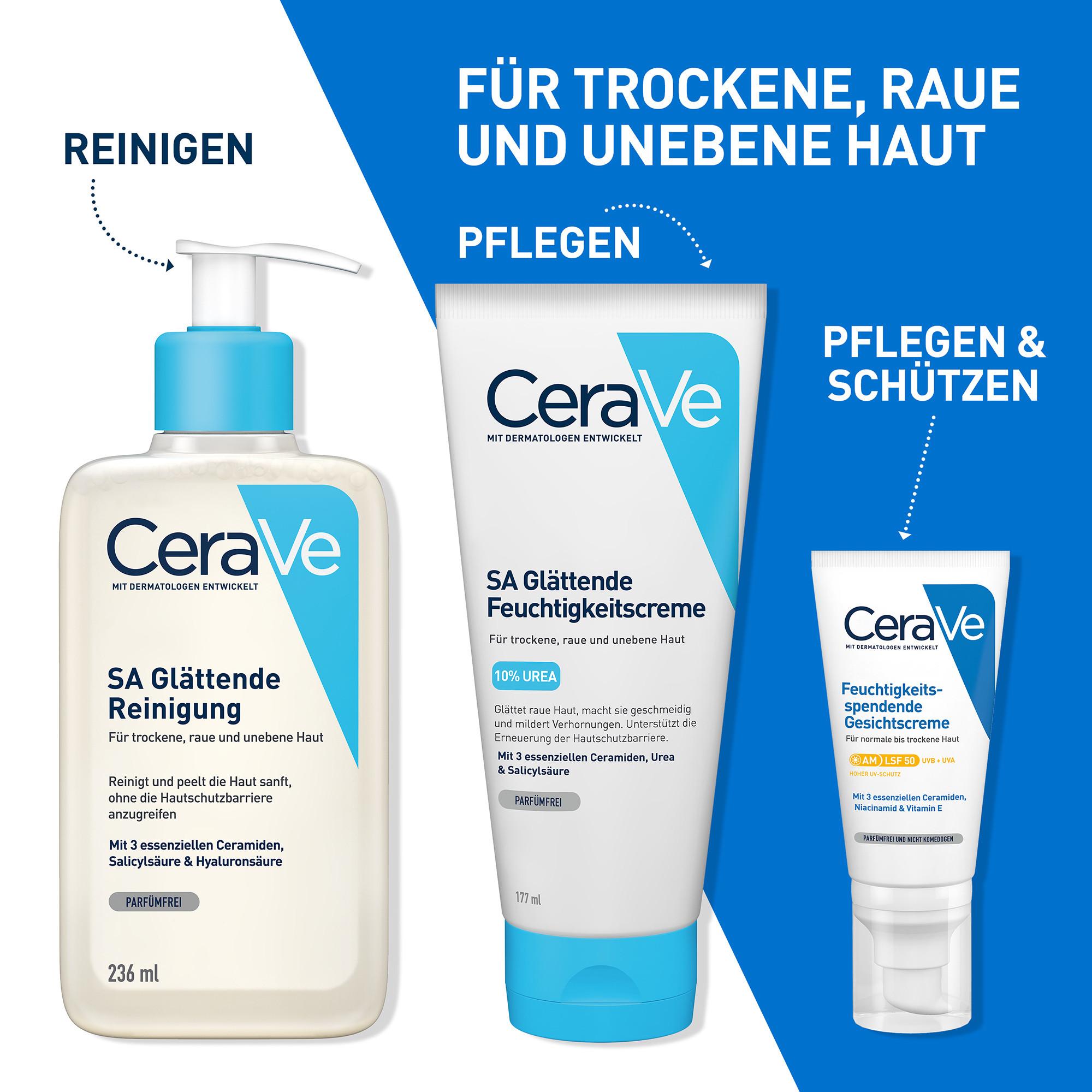 CeraVe  Glättende Feuchtigkeitscreme SA Urea Glättende Feuchtigkeitscreme 