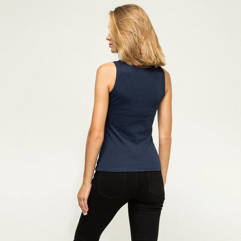 Manor Woman Rundhals ärmelloses Top  