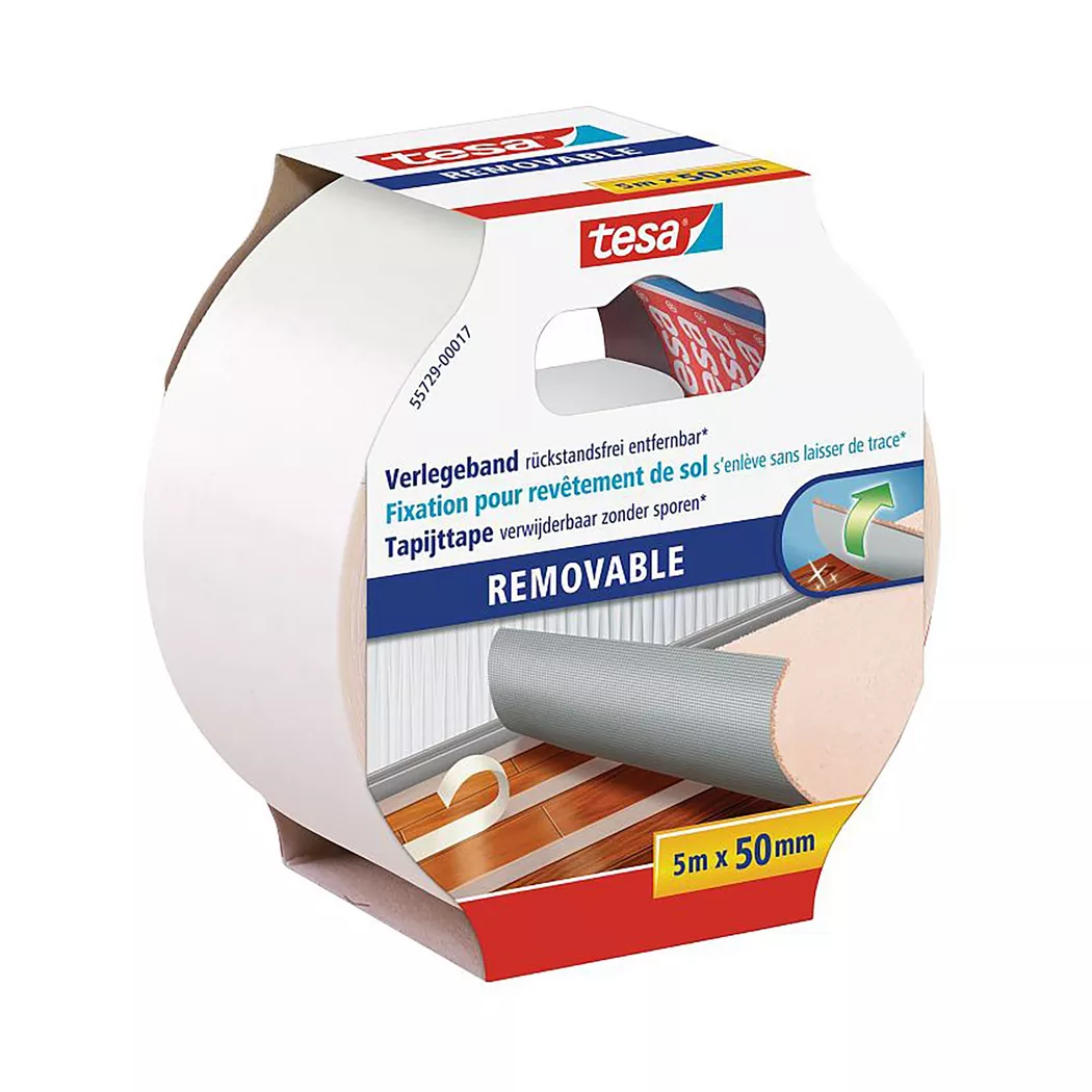 Tesa - Verlegeband, 50mm / 5m, Weiss