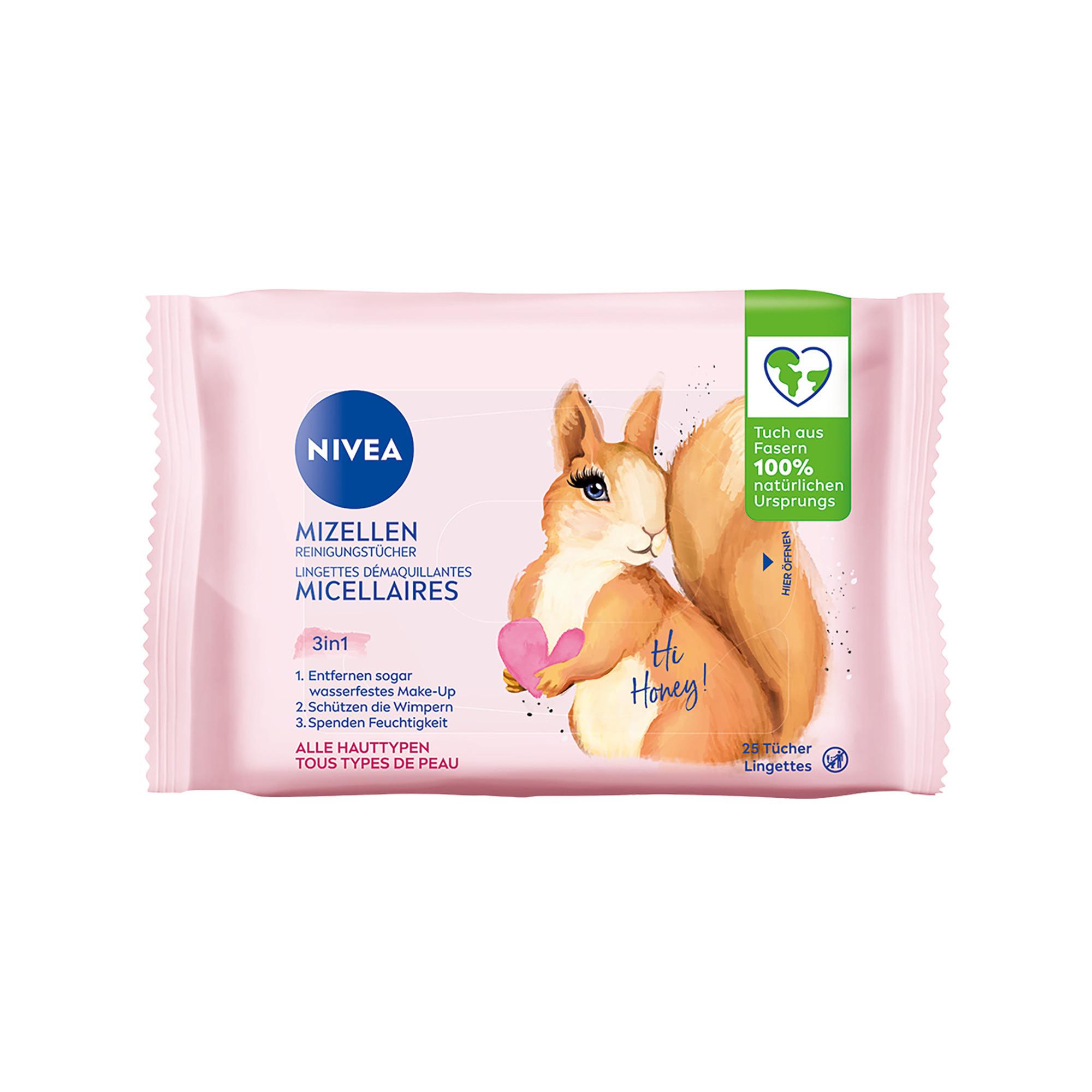 NIVEA Design Edition 3-in-1 MicellAIR Skin Breathe Mizellen Reinigungstücher, Zufallauswahl 