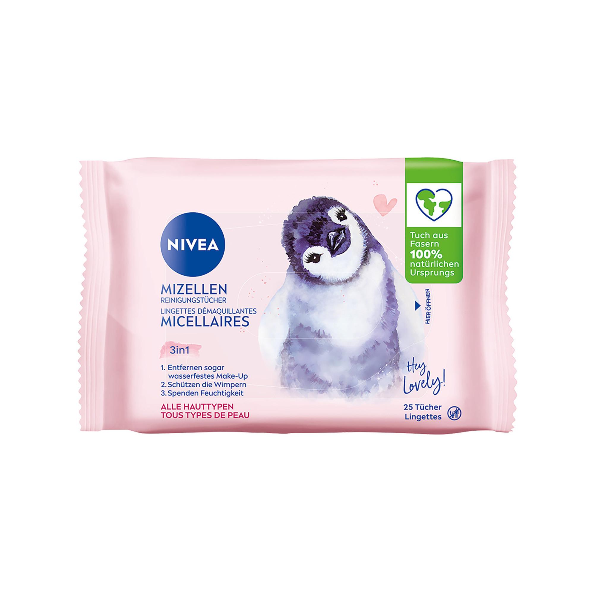 NIVEA Design Edition 3-in-1 MicellAIR Skin Breathe Mizellen Reinigungstücher, Zufallauswahl 