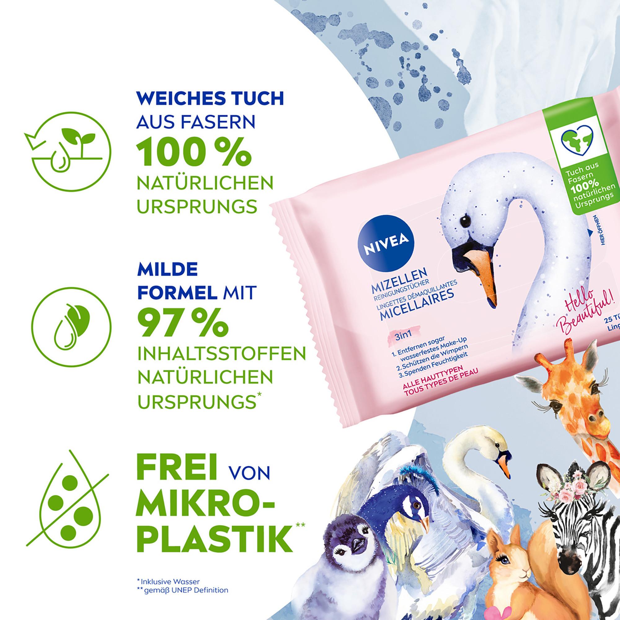 NIVEA Design Edition 3-in-1 MicellAIR Skin Breathe Lingettes nettoyantes Micelles, assortiment aléatoire 