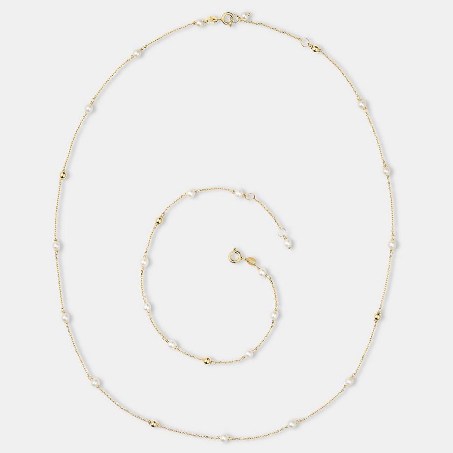 L' Atelier Gold 18 Karat by Manor  Set Collier/Armkette 