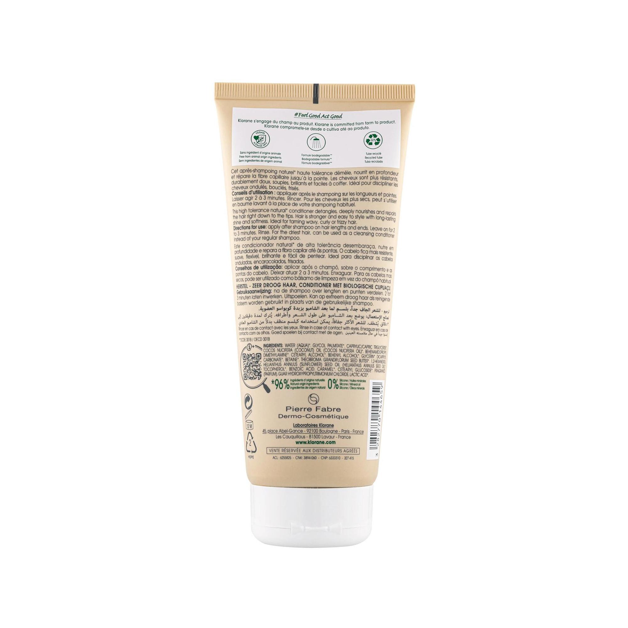 KLORANE Cupuaçu BIO Baume de soin réparateur 