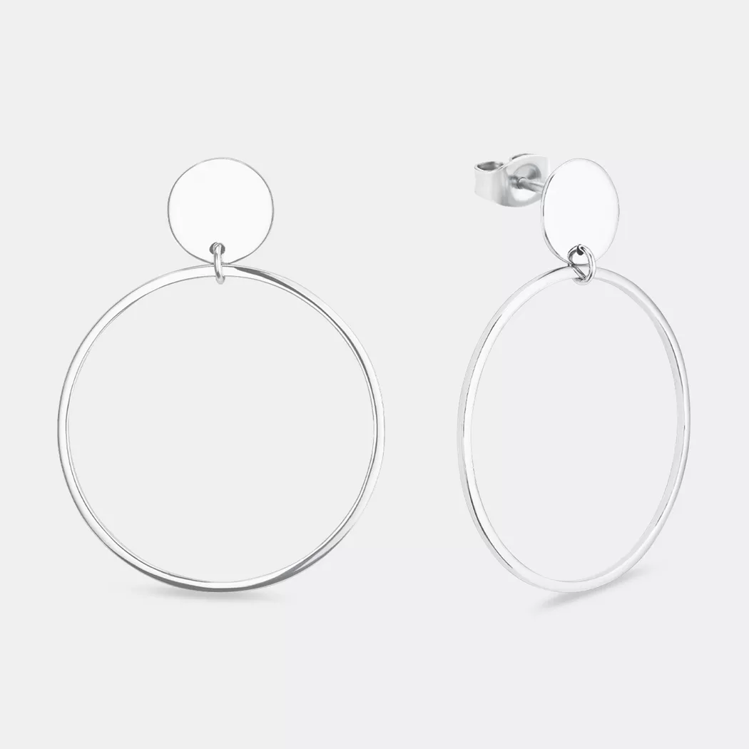 Amor - Creolen, One Size, Silber
