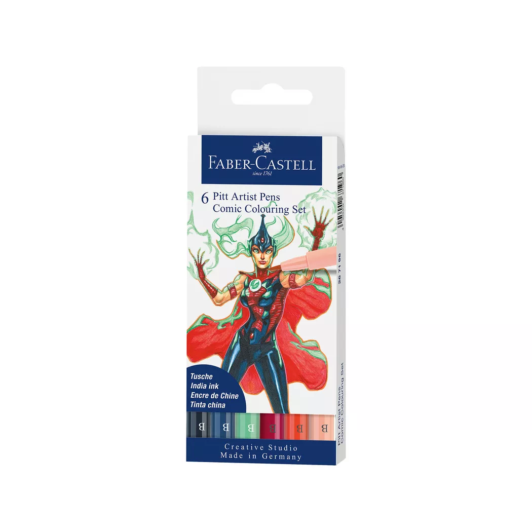 FABER CASTELL - Tuschestifte in Atelierbox, Multicolor