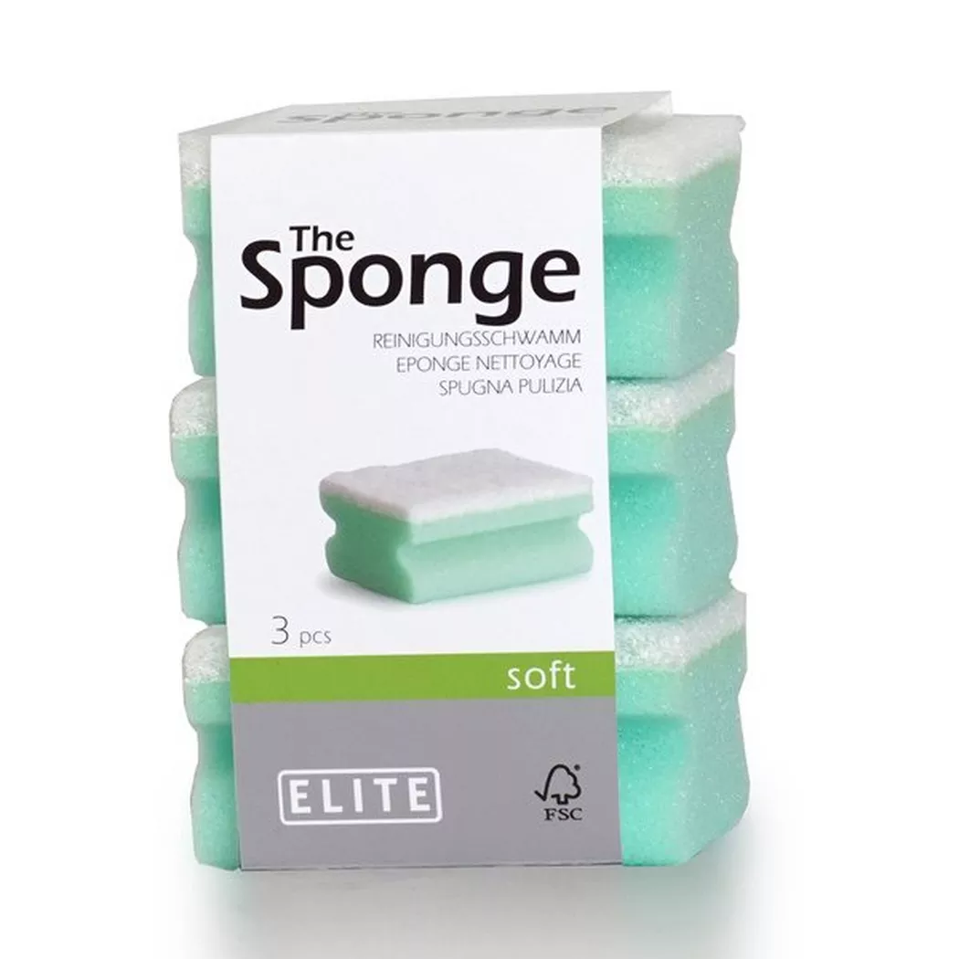 elite - Reinigungsschwämme, 3 Stück, Multicolor