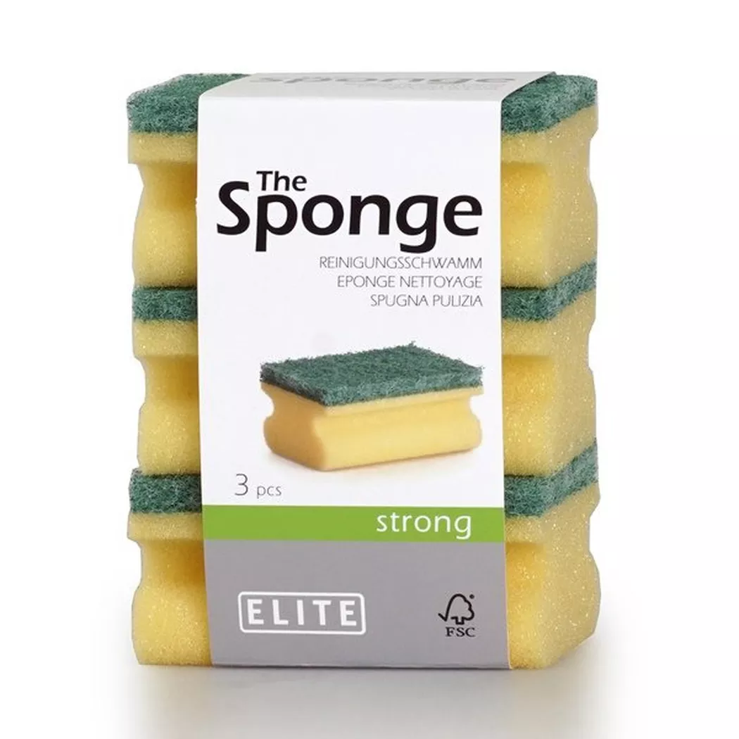 elite - Reinigungsschwämme, 3 Stück, Multicolor