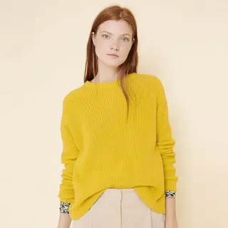 AIGLE  Pull a col rond, manches longues Jaune