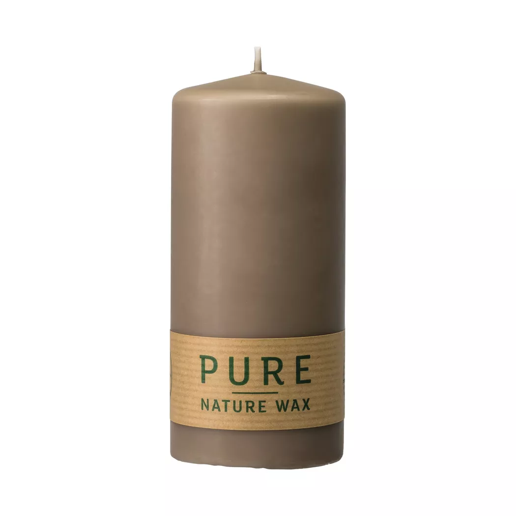 Pure - Kerze, H130DU60, Taupe