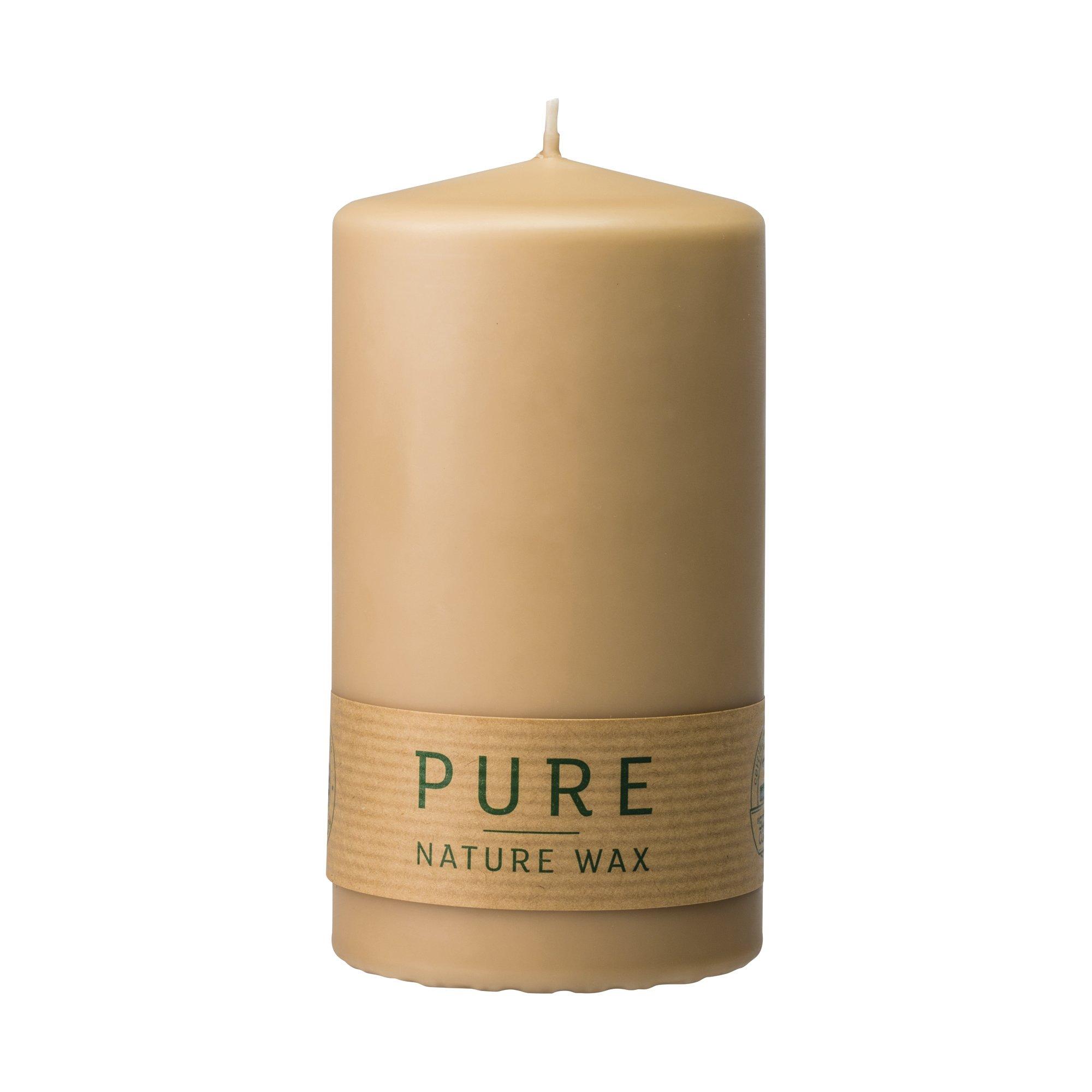 Pure Candle in the glass Pure 10% Bees Wax + Nature Wax 